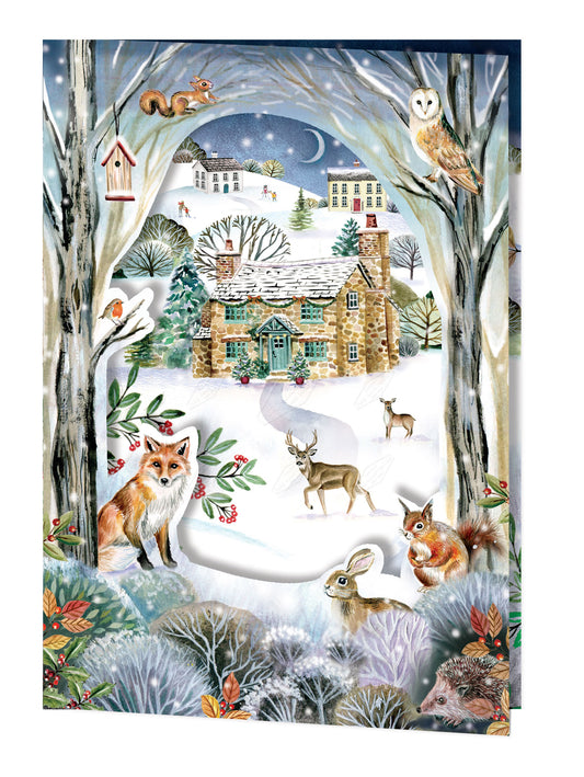 00035589DEV - Deva Evans is represented by Pure Art Licensing Agency - Christmas Greeting Card Design