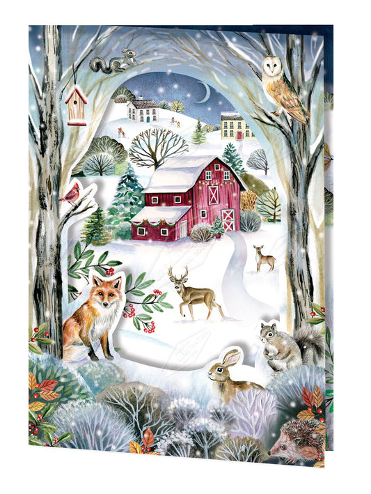 00035589DEVb - Deva Evans is represented by Pure Art Licensing Agency - Christmas Greeting Card Design