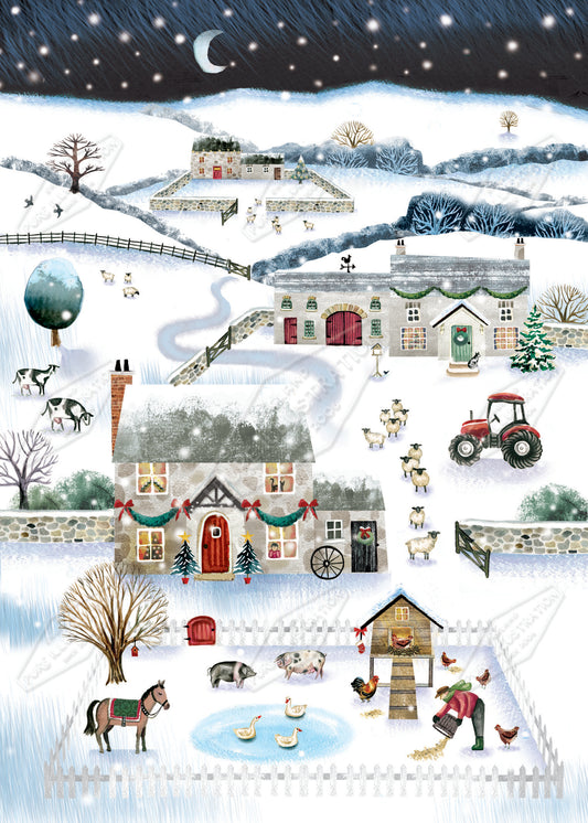 00035690DEV - Deva Evans is represented by Pure Art Licensing Agency - Christmas Greeting Card Design