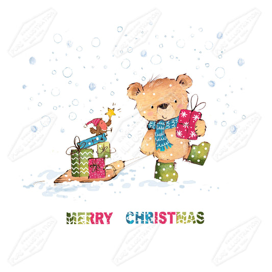 00035711AMA - Ally Marie is represented by Pure Art Licensing Agency - Christmas Greeting Card Design