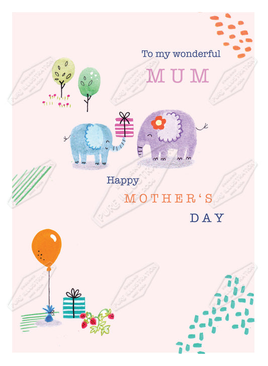 00035743AMA - Ally Marie is represented by Pure Art Licensing Agency - Mother's Day Greeting Card Design