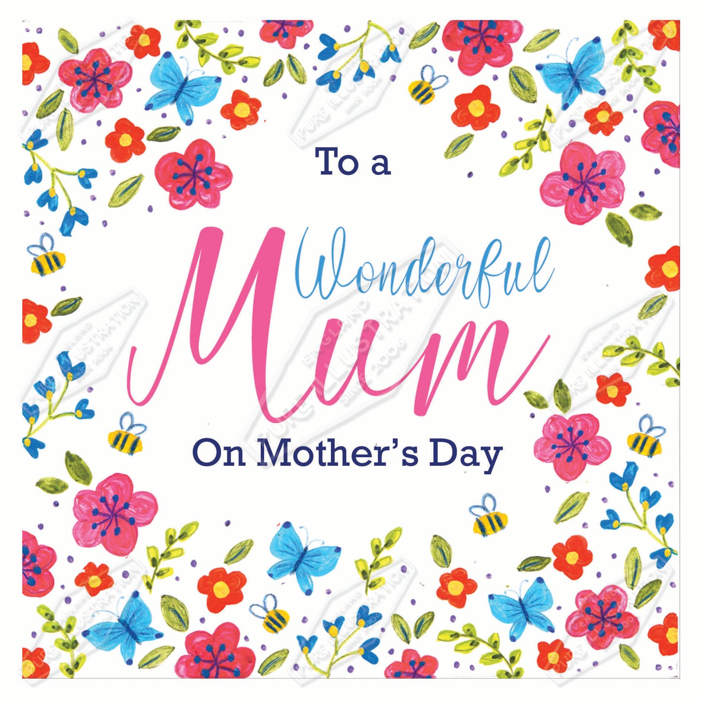 00035752AMA - Ally Marie is represented by Pure Art Licensing Agency - Mother's Day Greeting Card Design