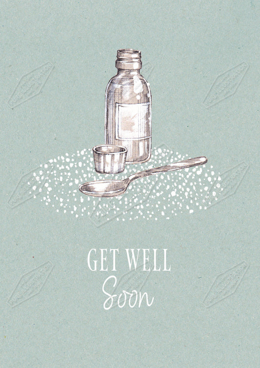 00035766AMA - Ally Marie is represented by Pure Art Licensing Agency - Get Well Soon Greeting Card Design