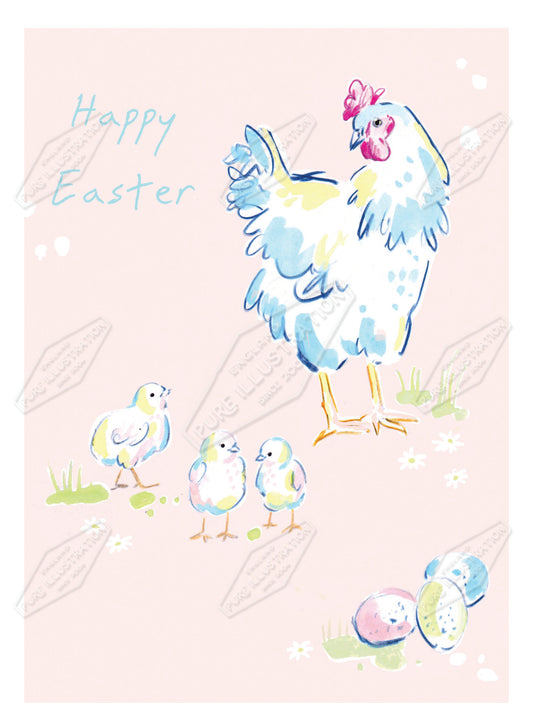 00035771AMA - Ally Marie is represented by Pure Art Licensing Agency - Easter Greeting Card Design
