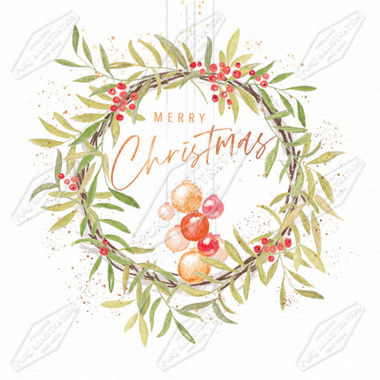 00035946SLA- Sarah Lake is represented by Pure Art Licensing Agency - Christmas Greeting Card Design