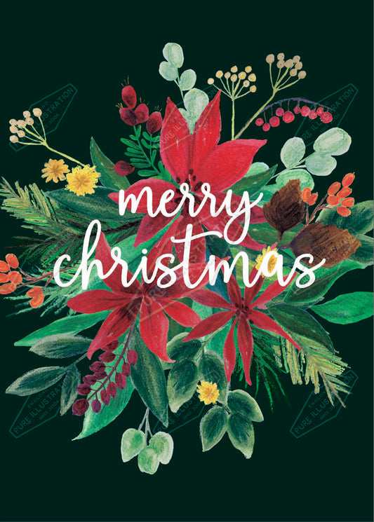 00035964SLAa- Sarah Lake is represented by Pure Art Licensing Agency - Christmas Greeting Card Design