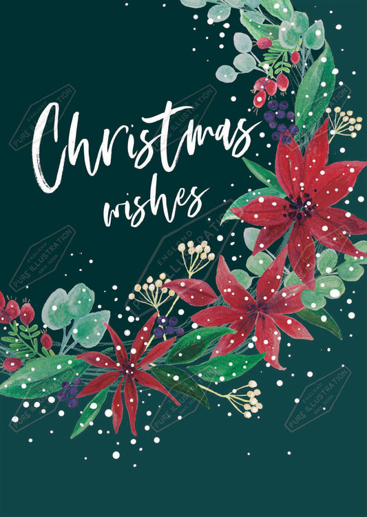 00035965SLA- Sarah Lake is represented by Pure Art Licensing Agency - Christmas Greeting Card Design