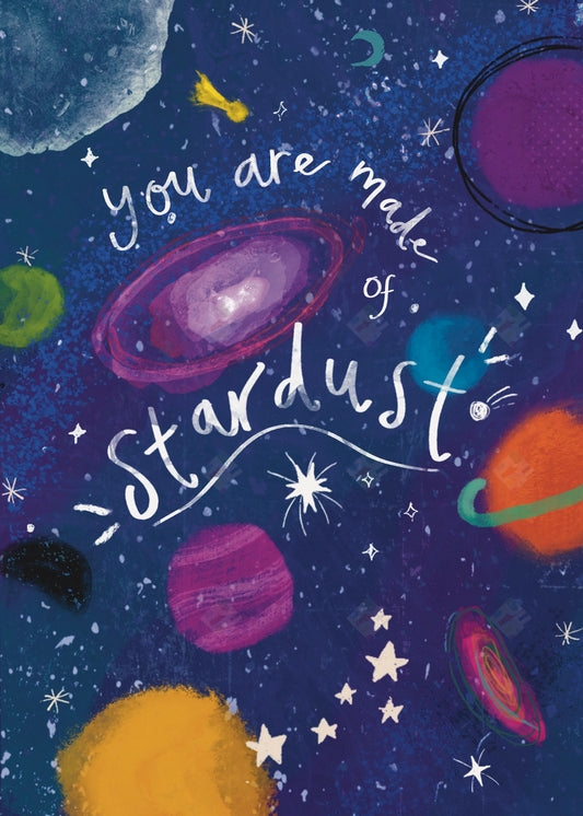 Astronomic Romance Greeting Card Design by Jodie Smith for Pure Art Licensing Agents