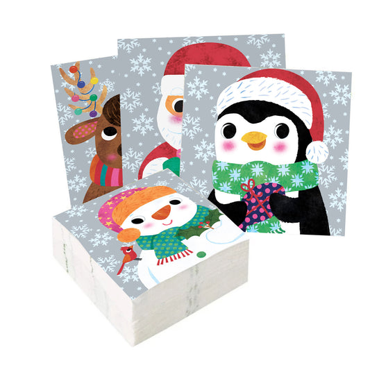 Paper Napkin design for Christmas from Fhiona Galloway who is represented by Pure Art Licensing studio