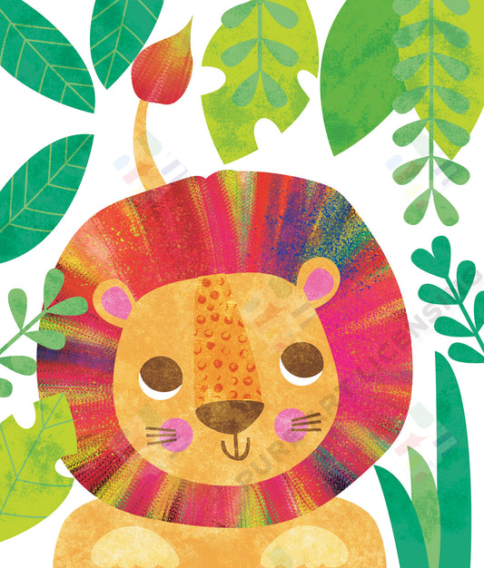 Baby Lion design for greeting cards and baby shower gifts by Fhiona Galloway for Pure Art Licensing International Agency