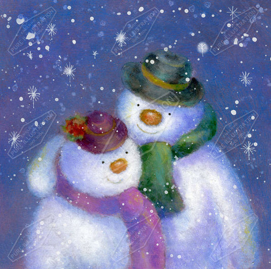 00010891JPA- Jan Pashley is represented by Pure Art Licensing Agency - Christmas Greeting Card Design