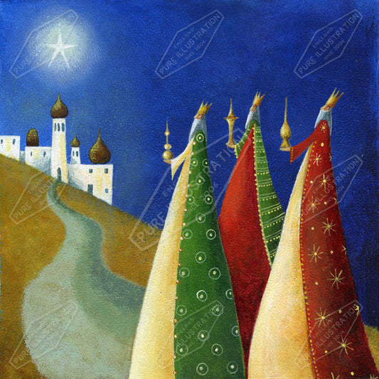 00011079JPA- Jan Pashley is represented by Pure Art Licensing Agency - Christmas Greeting Card Design