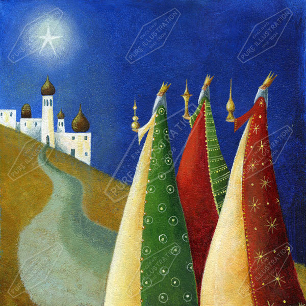 00011079JPA- Jan Pashley is represented by Pure Art Licensing Agency - Christmas Greeting Card Design