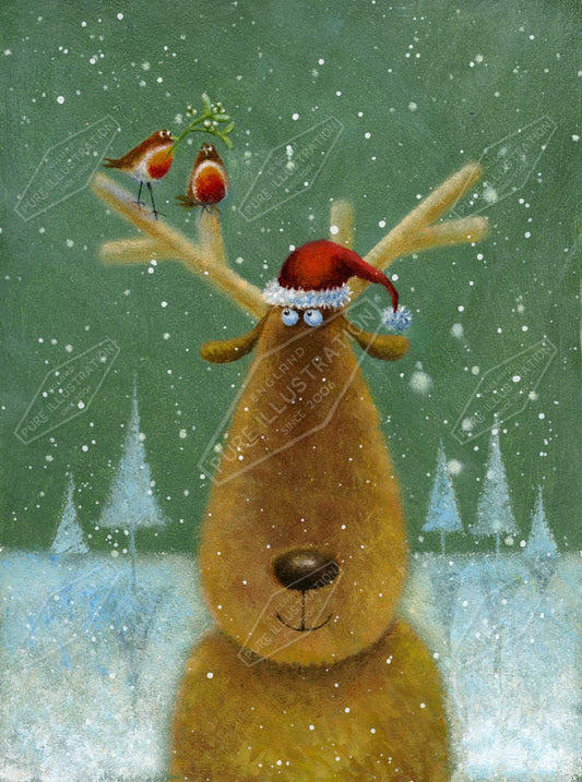 00011115JPA- Jan Pashley is represented by Pure Art Licensing Agency - Christmas Greeting Card Design