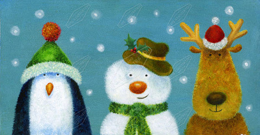00011130JPA- Jan Pashley is represented by Pure Art Licensing Agency - Christmas Greeting Card Design