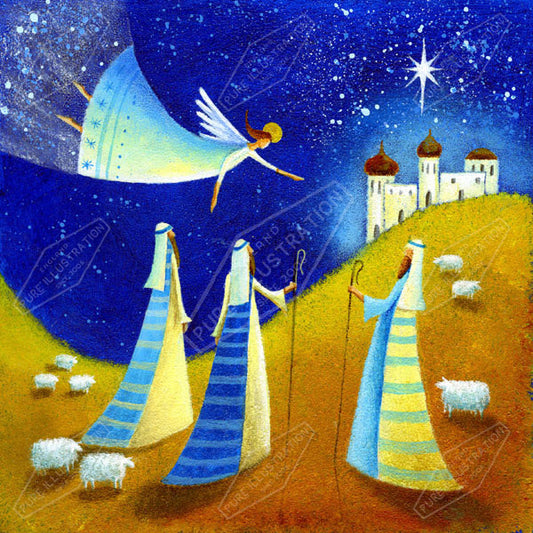 00011140JPA- Jan Pashley is represented by Pure Art Licensing Agency - Christmas Greeting Card Design