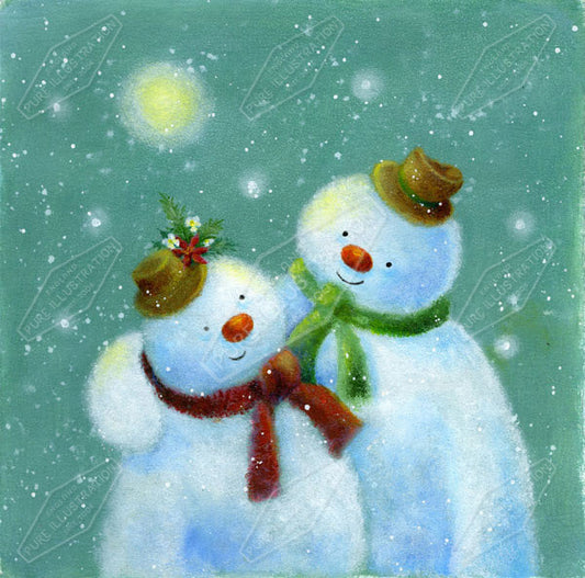 00011142JPA- Jan Pashley is represented by Pure Art Licensing Agency - Christmas Greeting Card Design