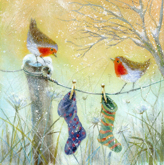 00011637JPA- Jan Pashley is represented by Pure Art Licensing Agency - Christmas Greeting Card Design