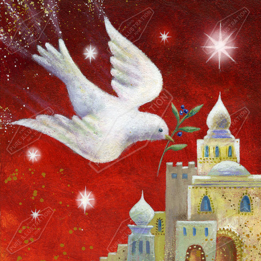 00011884JPA- Jan Pashley is represented by Pure Art Licensing Agency - Christmas Greeting Card Design