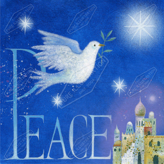 00011893JPA- Jan Pashley is represented by Pure Art Licensing Agency - Christmas Greeting Card Design