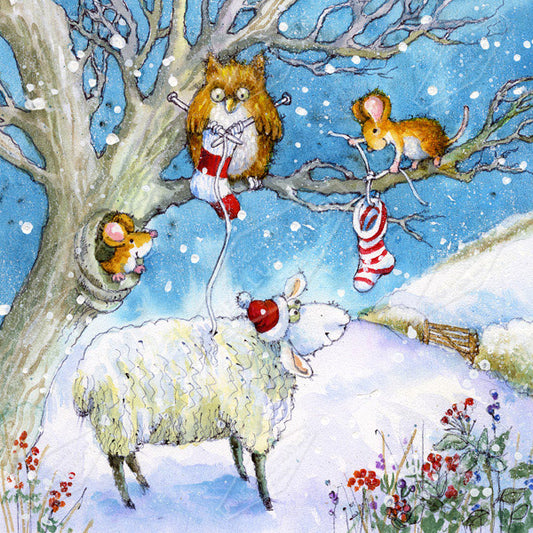 00014617JPA- Jan Pashley is represented by Pure Art Licensing Agency - Christmas Greeting Card Design