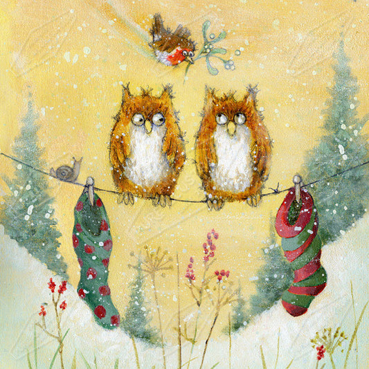 00015173JPA- Jan Pashley is represented by Pure Art Licensing Agency - Christmas Greeting Card Design