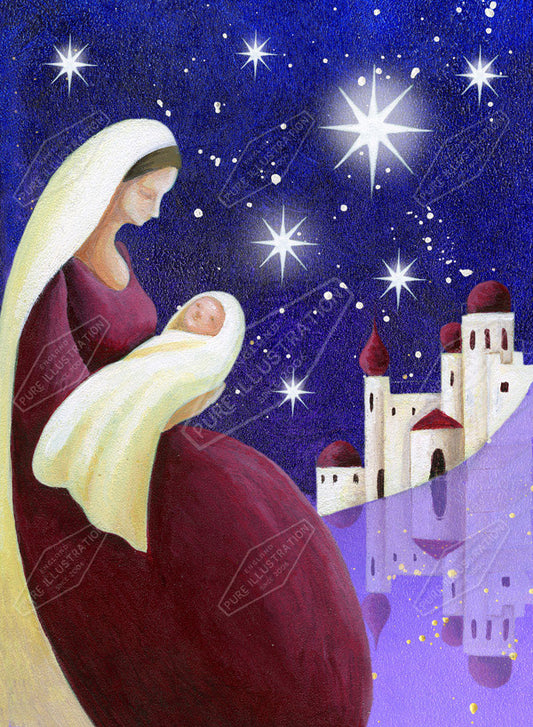 00015175JPA- Jan Pashley is represented by Pure Art Licensing Agency - Christmas Greeting Card Design