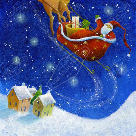 00015967JPA- Jan Pashley is represented by Pure Art Licensing Agency - Christmas Greeting Card Design