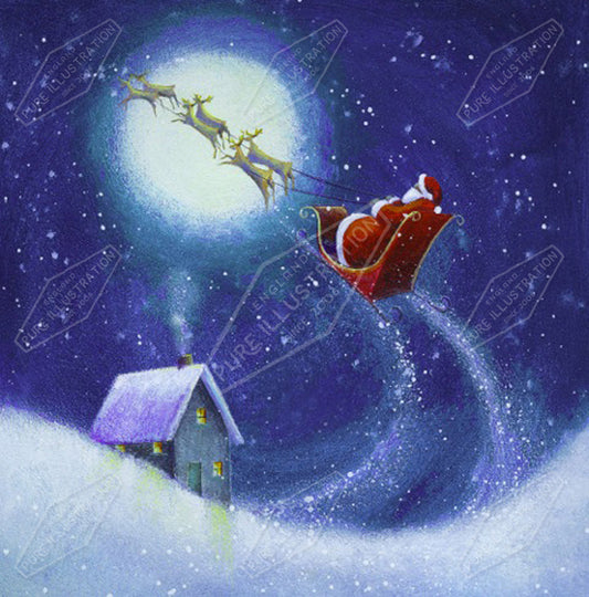 00015968JPA- Jan Pashley is represented by Pure Art Licensing Agency - Christmas Greeting Card Design