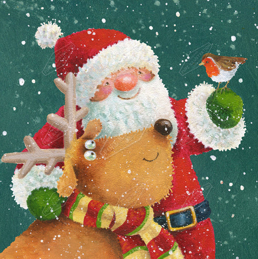 00020133JPA- Jan Pashley is represented by Pure Art Licensing Agency - Christmas Greeting Card Design