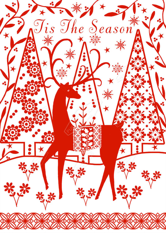 00021884SSNa- Sian Summerhayes is represented by Pure Art Licensing Agency - Christmas Greeting Card Design