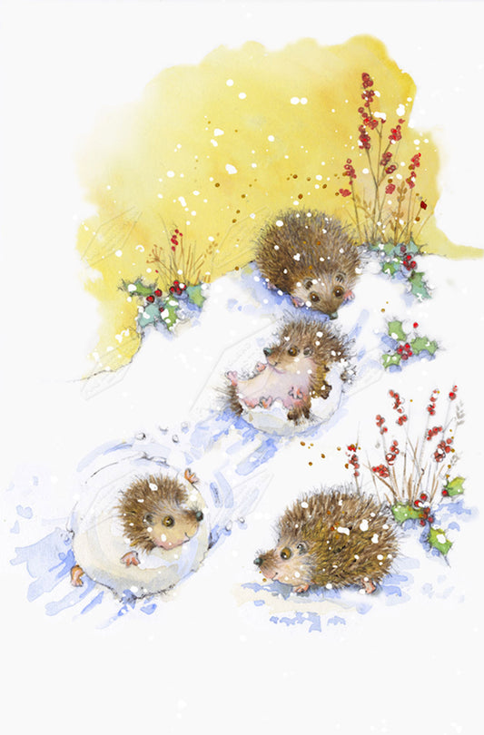 00022184JPA- Jan Pashley is represented by Pure Art Licensing Agency - Christmas Greeting Card Design