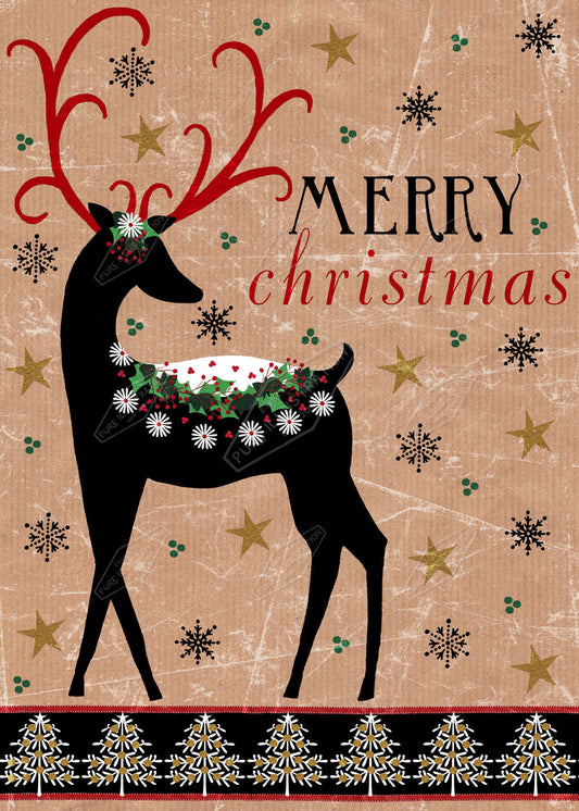 00022257SSN- Sian Summerhayes is represented by Pure Art Licensing Agency - Christmas Greeting Card Design