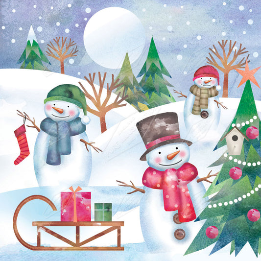 00023130DEV - Deva Evans is represented by Pure Art Licensing Agency - Christmas Greeting Card Design