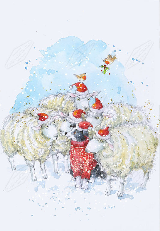 00024042JPA- Jan Pashley is represented by Pure Art Licensing Agency - Christmas Greeting Card Design