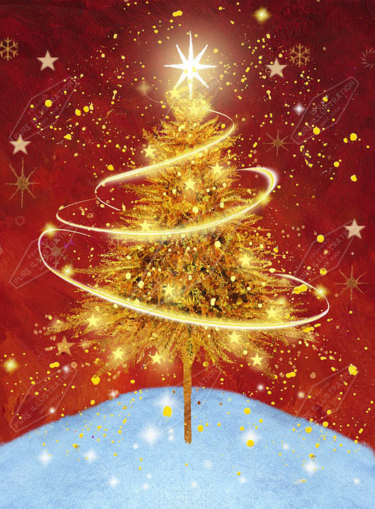 00024045JPA- Jan Pashley is represented by Pure Art Licensing Agency - Christmas Greeting Card Design