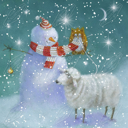 00024048JPA- Jan Pashley is represented by Pure Art Licensing Agency - Christmas Greeting Card Design