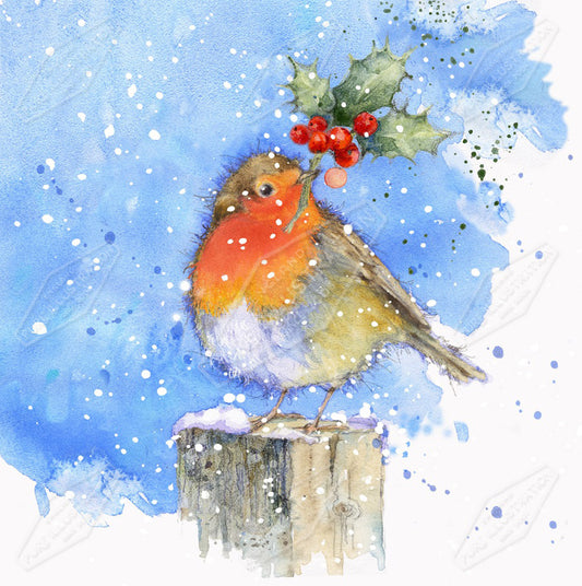 00024056JPA- Jan Pashley is represented by Pure Art Licensing Agency - Christmas Greeting Card Design