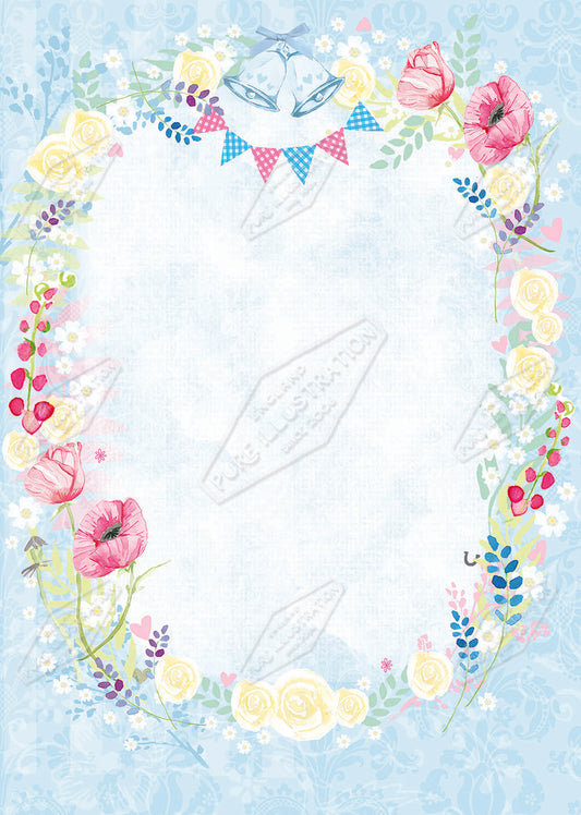 00024876EST- Emily Stalley is represented by Pure Art Licensing Agency - Wedding Greeting Card Design