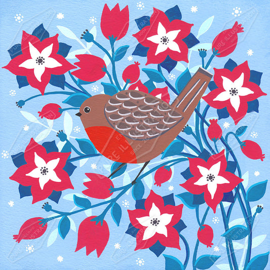 00024982SSN- Sian Summerhayes is represented by Pure Art Licensing Agency - Christmas Greeting Card Design