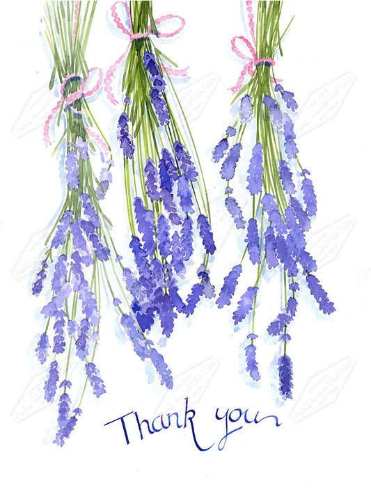 00025630AVI- Alison Vickery is represented by Pure Art Licensing Agency - Thank You Greeting Card Design