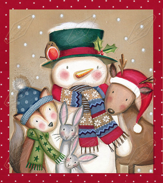 00025933DEV - Deva Evans is represented by Pure Art Licensing Agency - Christmas Greeting Card Design