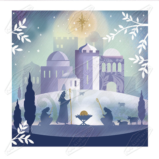 00026783DEVa - Deva Evans is represented by Pure Art Licensing Agency - Christmas Greeting Card Design