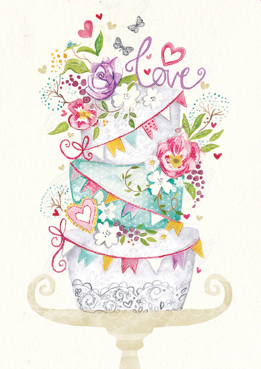 00026863EST- Emily Stalley is represented by Pure Art Licensing Agency - Wedding Greeting Card Design