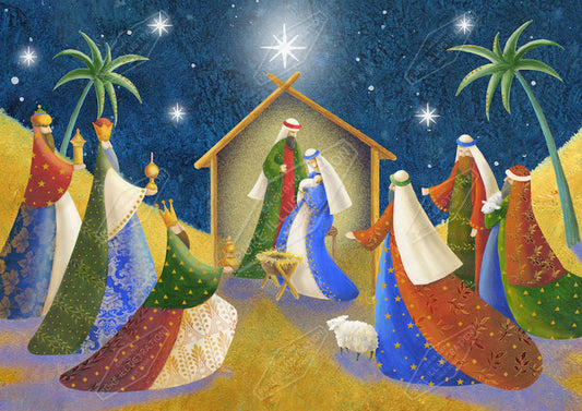00027142JPA- Jan Pashley is represented by Pure Art Licensing Agency - Christmas Greeting Card Design