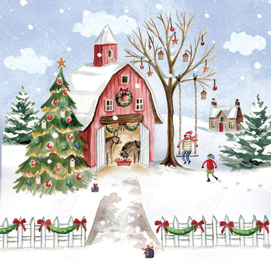 00028760DEV - Deva Evans is represented by Pure Art Licensing Agency - Christmas Greeting Card Design