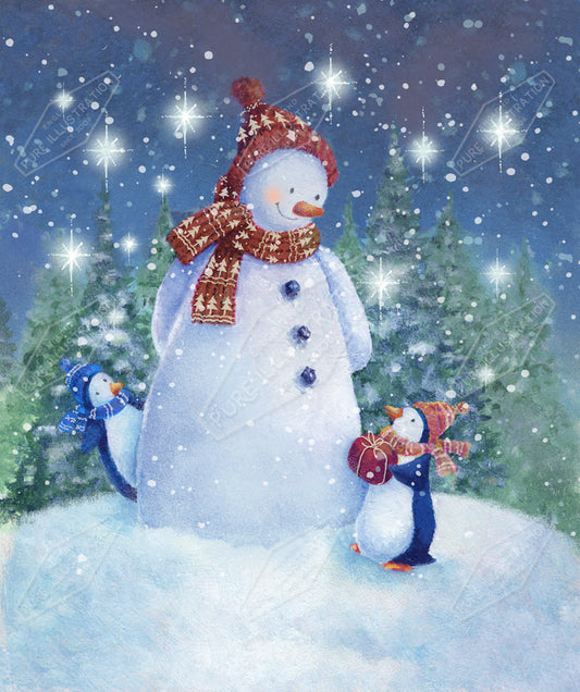 00029192JPA- Jan Pashley is represented by Pure Art Licensing Agency - Christmas Greeting Card Design