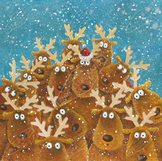 00029194JPA- Jan Pashley is represented by Pure Art Licensing Agency - Christmas Greeting Card Design