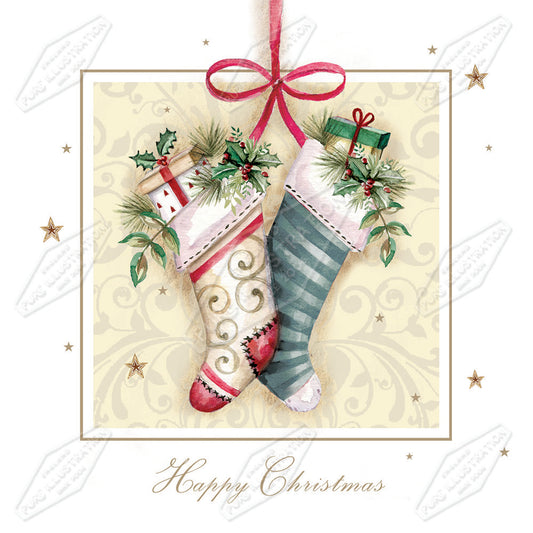 00029941DEV - Deva Evans is represented by Pure Art Licensing Agency - Christmas Greeting Card Design
