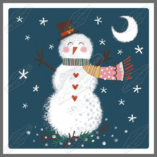 00030031SLA- Sarah Lake is represented by Pure Art Licensing Agency - Christmas Greeting Card Design
